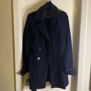 Navy blue pea coat